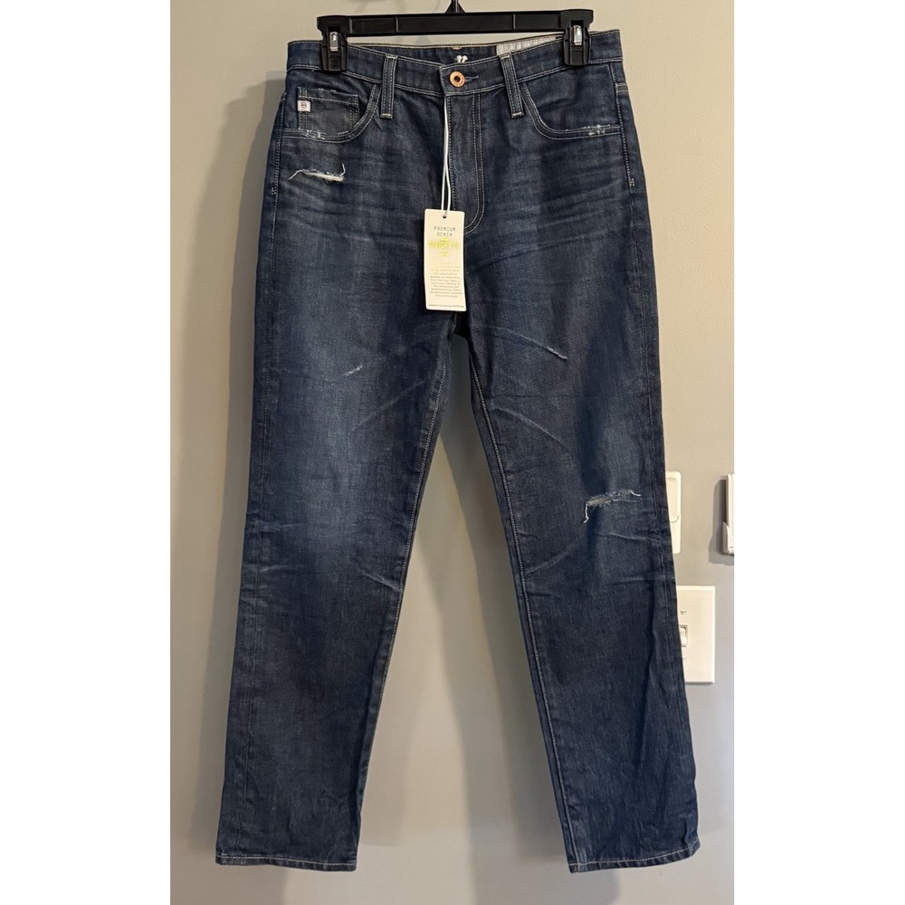 AG Adriano Goldschmied Jeans Sandpiper Denim USA Made Size 4 Petite‎ New